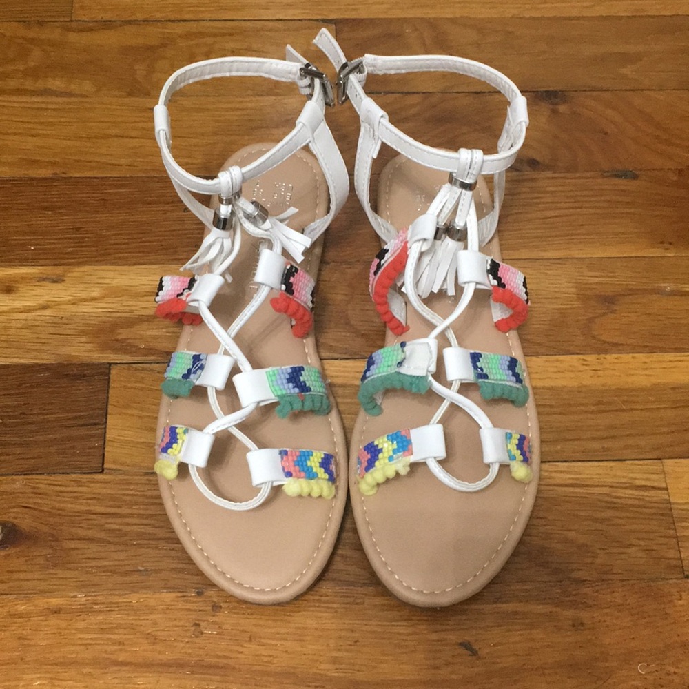 Bead and Pom Pom Sandal Size 7